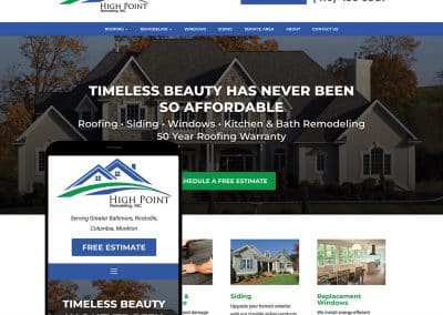 High Point Remodeling Website